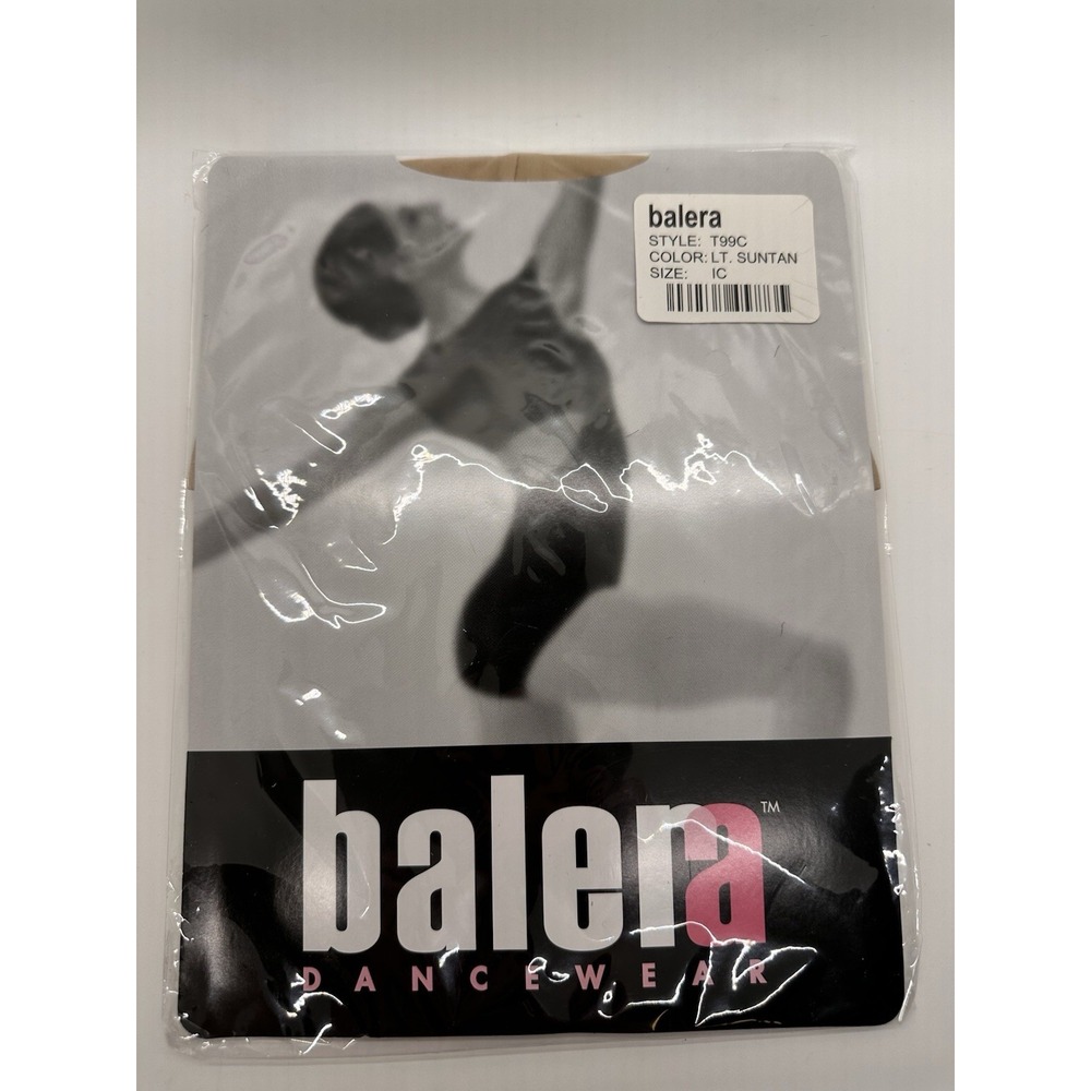Balera Dancewear Footed Tights Style T99C Suntan Toddler Ballet‎ Dance sz LC New